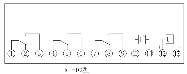 RL-2D內部接線(正視圖)
