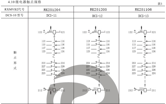 DCS-13雙位置繼電器結構，外形尺寸及安裝開孔圖。