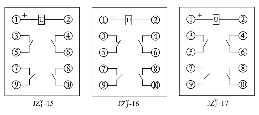 JZY-17、JZJ-17內部接線圖