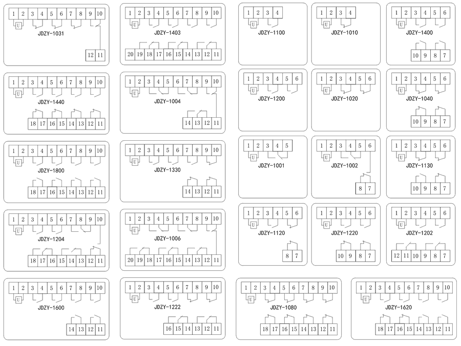 JDZY-1020內部接線圖